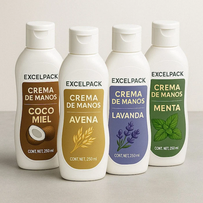 Etiqueta adhesiva en bopp blanco para cosmético